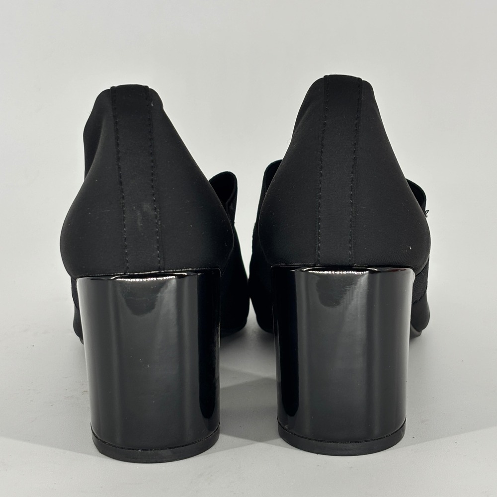 Anne Klein Thomaston Block Heel Pump Black Women Size 8.5 Square Toe Comfort - Picture 8 of 10